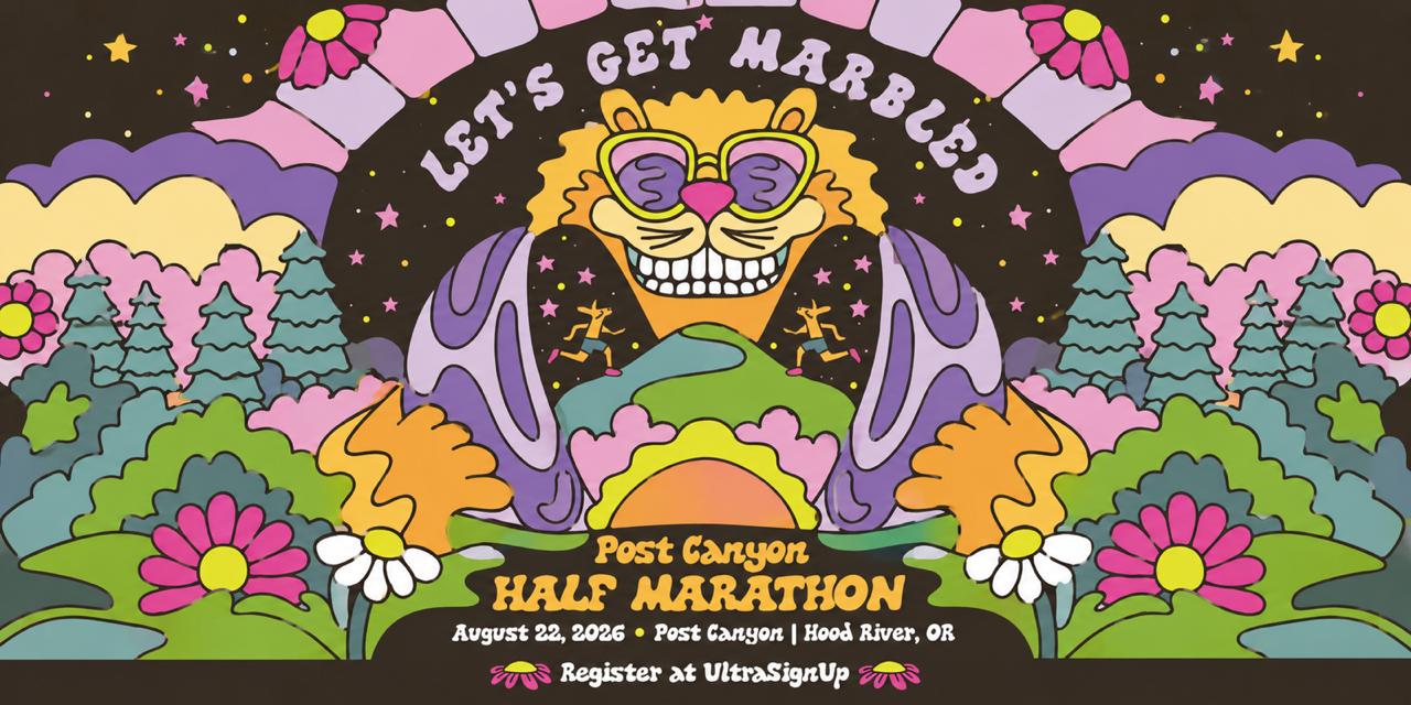 Post Canyon Half Marathon race poster